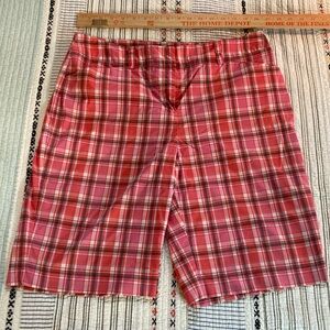 pink plaid preppy sz 12 shorts